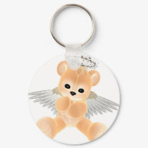 KRW Guardian Angel Bear keychains by KRWDesigns KRW Guardian Angel Bear keychains
