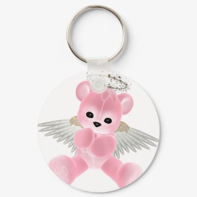 KRW Guardian Angel Bear Key Chains by KRWDesigns