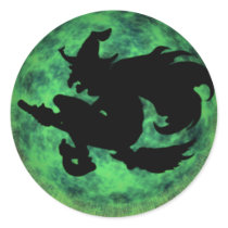 KRW Halloween Moon Witch Shadow stickers by krwhalloween KRW Halloween Moon Witch Shadow stickers