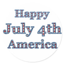 KRW Happy Fourth of July America stickers by krwamericanpride KRW Happy Fourth of July America stickers