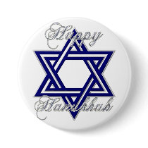 KRW Happy Hanukkah Star of David buttons by KRWHolidays KRW Happy Hanukkah Star of David buttons