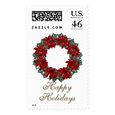 KRW Happy Holidays Wreath Stamp by KRWHolidays