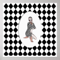 KRW Harlequin Cameo posters