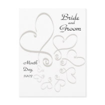 KRW Hearts Save the Date Custom Postcard