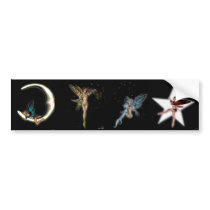 KRW Heavenly Bodies Faeries bumper stickers by KRWDesigns KRW Heavenly Bodies Faeries bumper stickers