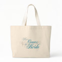 KRW Here Comes the Bride Tote bags