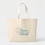 KRW Here Comes the Bride Tote Canvas Bags