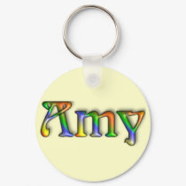 KRW Hippie Groove Name Keychain - Amy