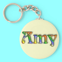 KRW Hippie Groove Name Keychain - Amy keychains