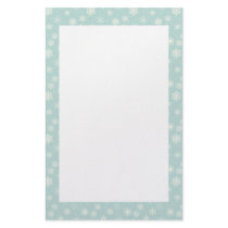 KRW Holiday Ice Blue Snowflake Stationery