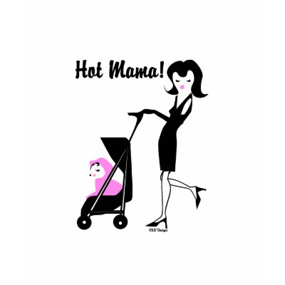 KRW Hot Mama - Pink Tshirts by krwbaby