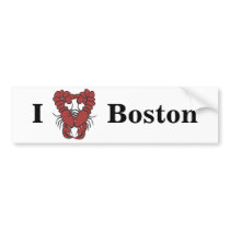 KRW I Love Boston Fun Lobster bumper stickers by KRWDesigns KRW I Love Boston Fun Lobster bumper stickers
