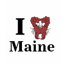 KRW I Love Maine Fun Lobster t-shirts by KRWDesigns KRW I Love Maine Fun Lobster t-shirts