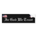 KRW In God We Trust bumper stickers