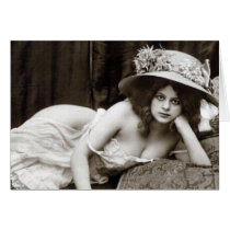 KRW In Risque Recline Greeting Cards