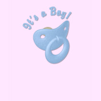KRW It's a Boy Pacifier Maternity t-shirts