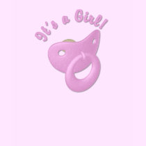 KRW It's a Girl Pacifier Maternity t-shirts