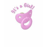 KRW It's a Girl Pacifier Maternity Tee Shirt