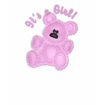 KRW It's a Girl Teddy Bear Maternity t-shirts