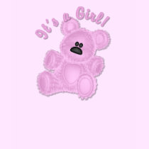 KRW It's a Girl Teddy Bear Maternity t-shirts