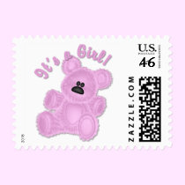 KRW It's a Girl Teddy Bear Small postage