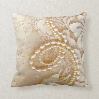 Lace And Pearls Pillows - Decorative & Throw Pillows Zazzle