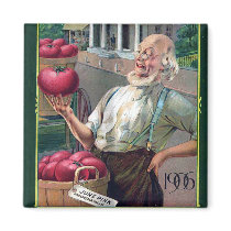 KRW Johnson & Stokes Seed Catalog Vintage Magnet