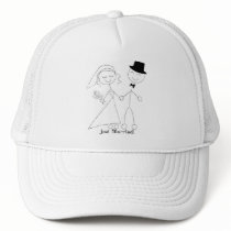 KRW Just Married Hat White