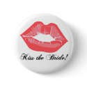 KRW Kiss the Bride Button Pin by KRWWedding KRW Kiss the Bride Button Pin