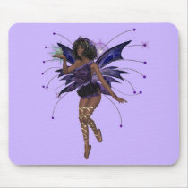 KRW Kiss the Frog African American Faery Mousepad