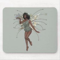 KRW Kiss the Frog African American Faery Mousepad mousepads