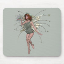 KRW Kiss the Frog Red Head Faery Mousepad mousepads