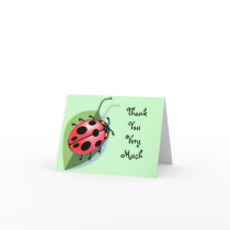 KRW Lady Bug Thank You Notes cards