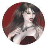 KRW Lady Vampire Halloween Sticker