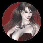 KRW Lady Vampire Halloween Sticker
