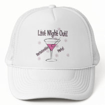 KRW Last Night Out Bachelorette Party Hat White