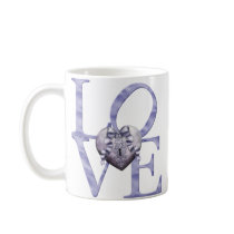 KRW Lavender Blue Heart Love Valentine mugs by KRWDesigns KRW Lavender Blue Heart Love Valentine mugs