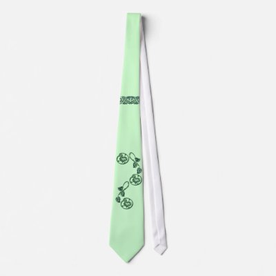KRW Leaf Motif Retro Tie by KRWDesigns