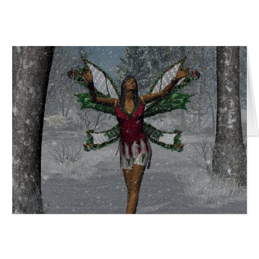 KRW Let It Snow Christmas Faery Card