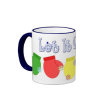 KRW Let It Snow Mittens Mug - Blue
