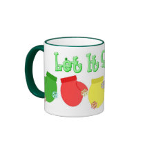 KRW Let It Snow Mittens Mug - Green by KRWHolidays KRW Let It Snow Mittens Mug - Green