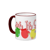 KRW Let it Snow Mittens - Red mugs by KRWDesigns KRW Let it Snow Mittens - Red mugs