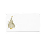 KRW Little Xmas Tree Holiday Blank Address Label