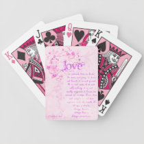 KRW Love Is Corinthians Wedding Favor Cards playing cards
