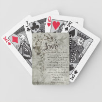 KRW Love Is Corinthians Wedding Favor Cards playing cards