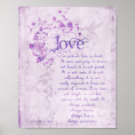 KRW Love is Patient Corinthians Bible Quote Poster
