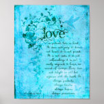 KRW Love is Patient Corinthians Bible Quote Poster