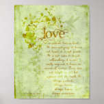 KRW Love is Patient Corinthians Bible Quote Poster