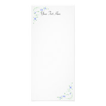 KRW Lovely Blue Floral Custom Rack Cards