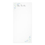 KRW Lovely Blue Floral Custom Rack Cards rack cards